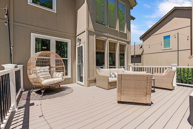 14327 King St, Overland Park, KS 66221 - view of wooden deck