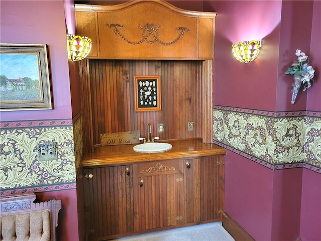 bathroom featuring vanity