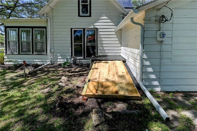 view of rear view of property
