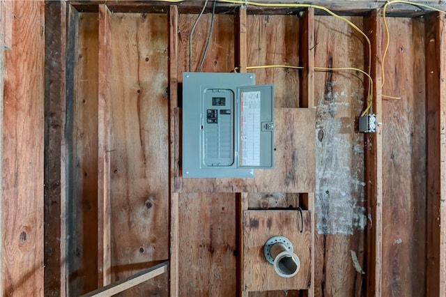 interior details featuring electric panel