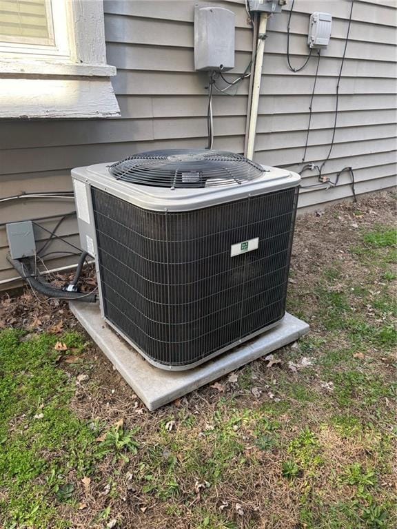 exterior details featuring central AC unit