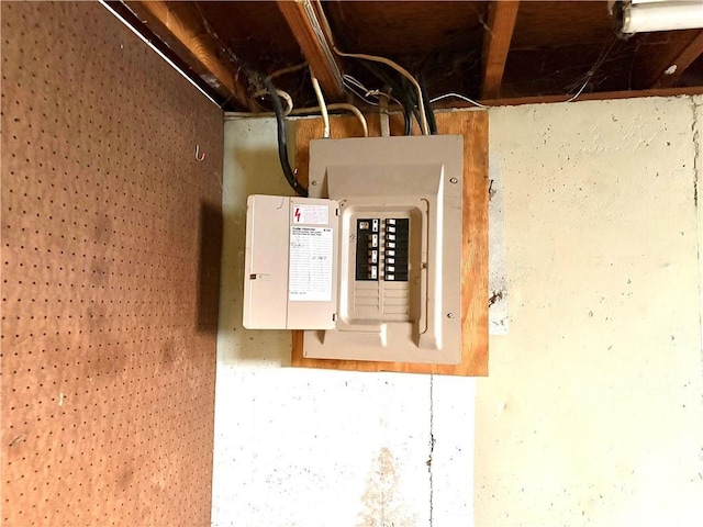 utility room featuring electric panel
