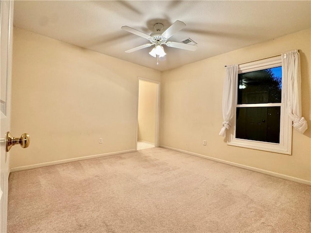 14413 Stearns St, Overland Park, KS 66211 - carpeted empty room with baseboards and ceiling fan
