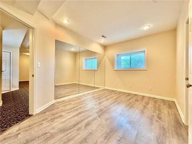 14413 Stearns St, Overland Park, KS 66211 - empty room with wood finished floors, baseboards, and recessed lighting