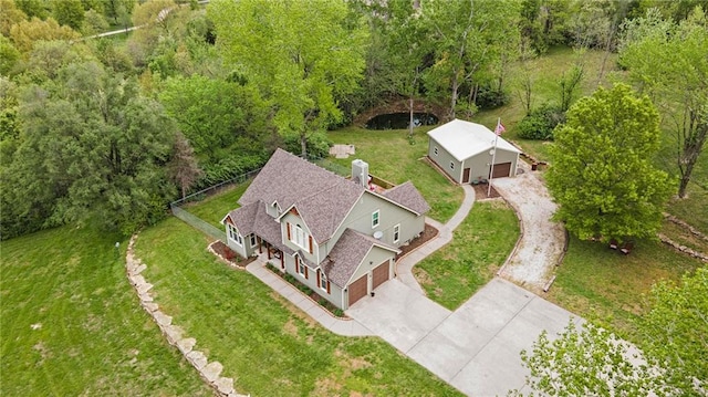 17014 NE 119th St, Kearney, MO 64060 - aerial view of property and surrounding area with a forest