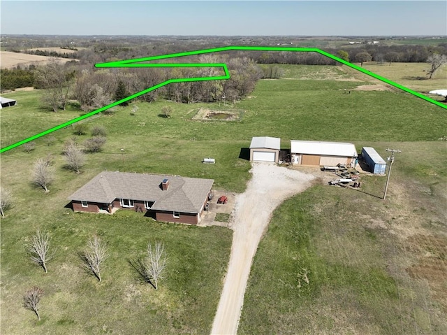16468 K 16 Hwy, Oskaloosa, KS 66066 - aerial view of sparsely populated area