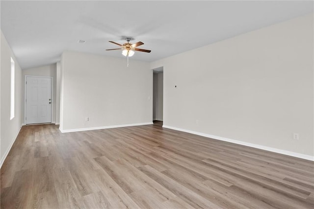 37854 W 207th Ter, Edgerton, KS 66021 - unfurnished room with a ceiling fan and light wood-type flooring