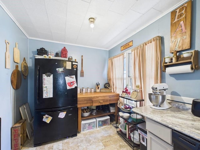 interior space featuring ornamental molding