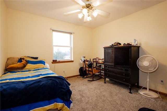 11295 County Road 366, Savannah, MO 64485 - carpeted bedroom with baseboards and a ceiling fan