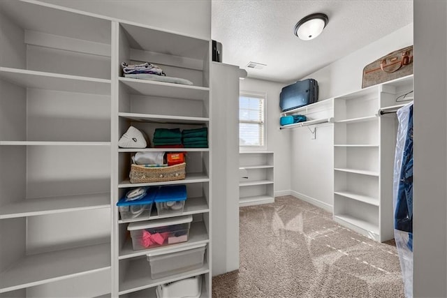 11194 S Hastings St, Olathe, KS 66061 - walk in closet featuring visible vents and carpet flooring