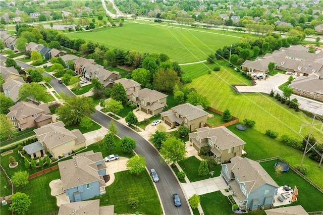 birds eye view of property featuring a residential view
