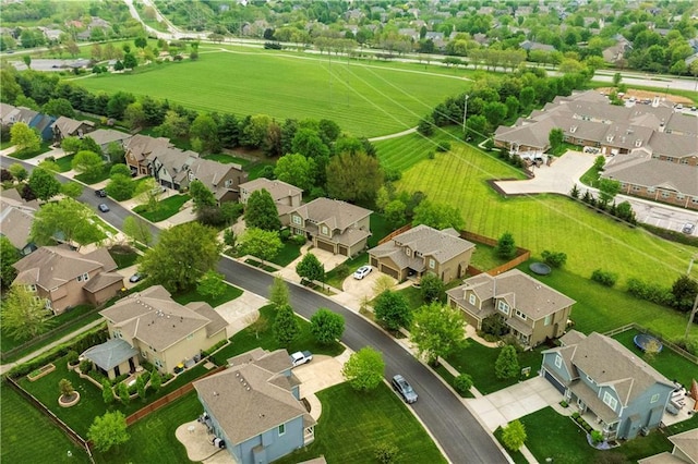 aerial view featuring a residential view