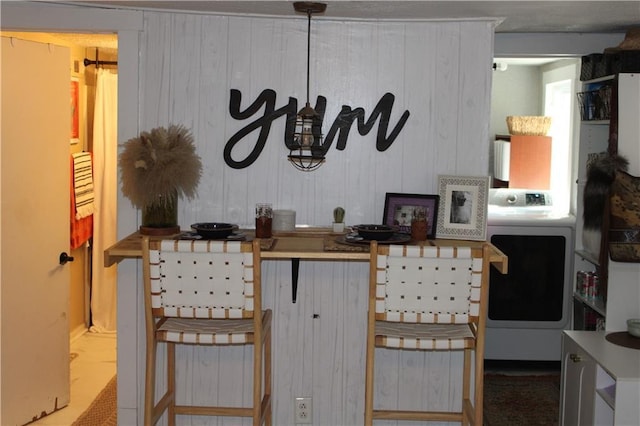 interior space featuring washer / clothes dryer