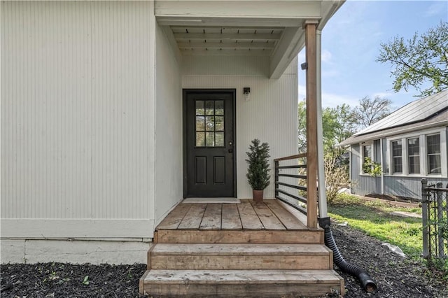 view of property entrance