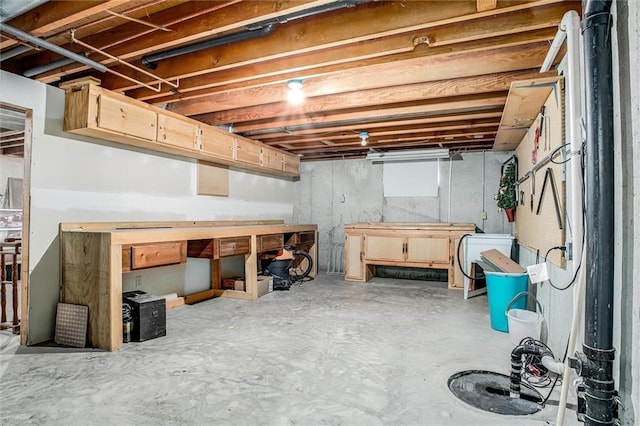 5103 S Shrank Ave, Independence, MO 64055 - unfinished basement with a workshop area