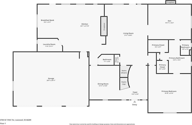 3705 W 119th Ter, Leawood, KS 66209 - home floor plan