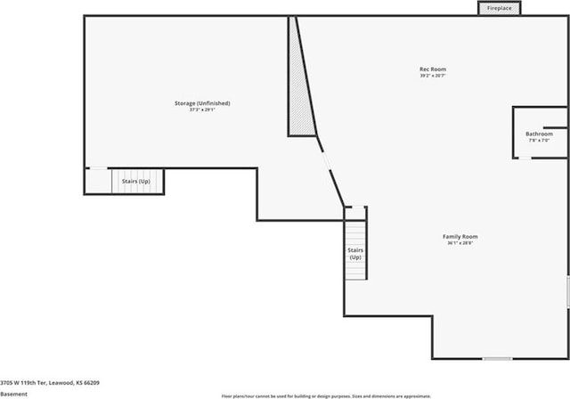 3705 W 119th Ter, Leawood, KS 66209 - room layout