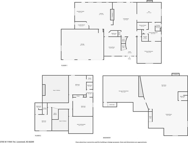 3705 W 119th Ter, Leawood, KS 66209 - property floor plan