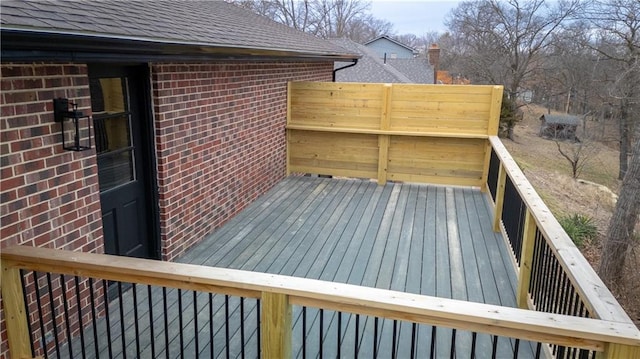 909 Bell Dr, Excelsior Springs, MO 64024 - view of wooden deck