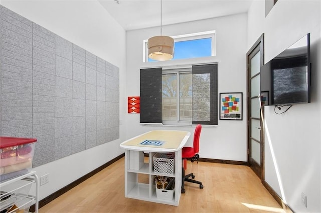 1610 Summit St, Kansas City, MO 64108 - office featuring baseboards and wood finished floors