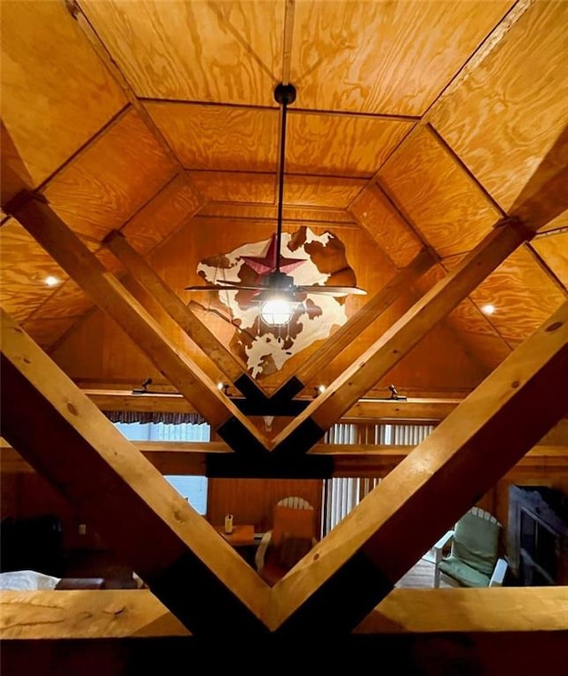 518 SW Lakeside Dr, La Cygne, KS 66040 - detailed view of wooden ceiling