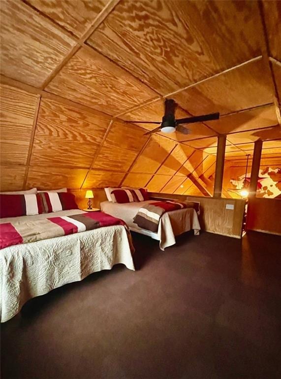 518 SW Lakeside Dr, La Cygne, KS 66040 - bedroom with wooden ceiling