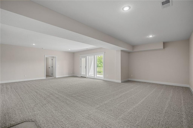 19389 W 114th Ter, Olathe, KS 66061 - empty room featuring carpet flooring, baseboards, and recessed lighting
