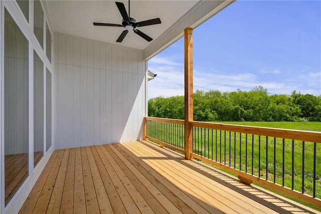 19389 W 114th Ter, Olathe, KS 66061 - wooden deck with ceiling fan
