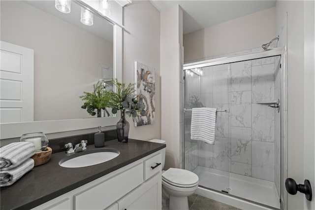 19389 W 114th Ter, Olathe, KS 66061 - full bath featuring a shower stall, vanity, and tile patterned flooring