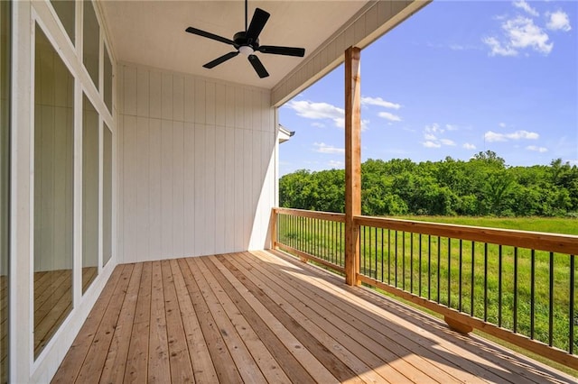 19389 W 114th Ter, Olathe, KS 66061 - deck with a ceiling fan