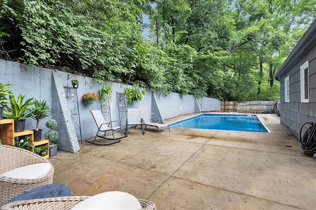 1477 Spruce Ave, Liberty, MO 64068 - view of swimming pool featuring a fenced in pool, a patio area, and a fenced backyard
