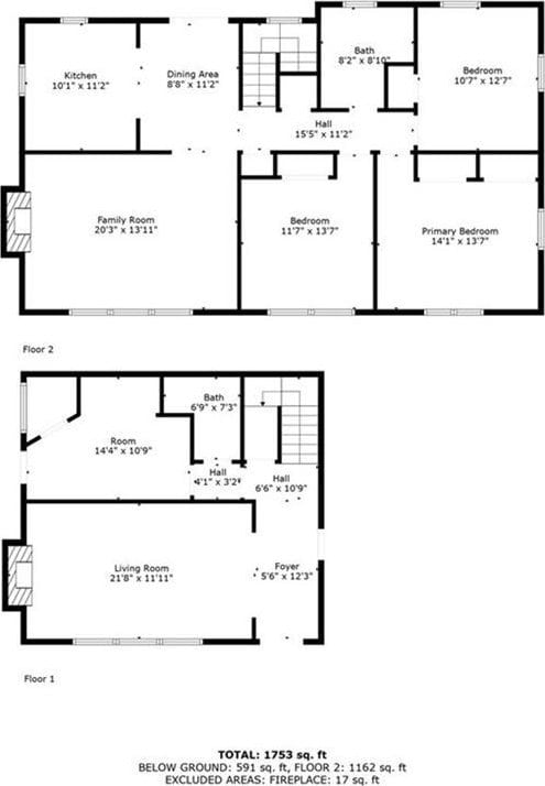 1477 Spruce Ave, Liberty, MO 64068 - plan