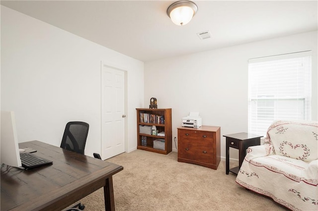 1423 SW Fairfax Rd, Lees Summit, MO 64083 - home office with light carpet and baseboards