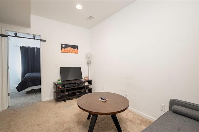 1423 SW Fairfax Rd, Lees Summit, MO 64083 - living area featuring carpet and recessed lighting