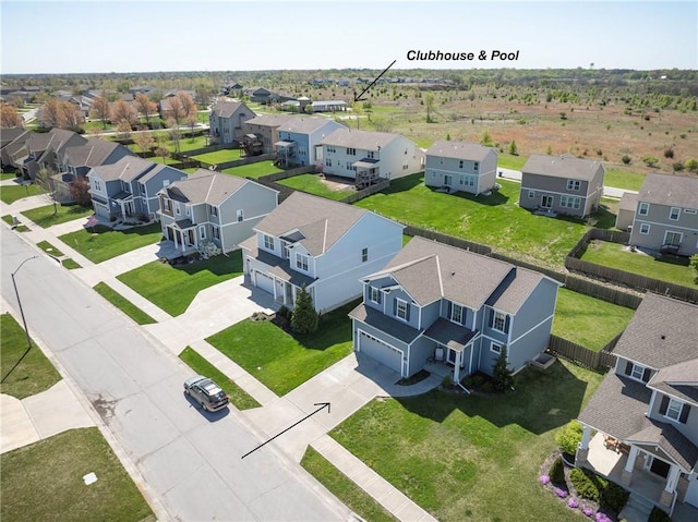 1423 SW Fairfax Rd, Lees Summit, MO 64083 - aerial perspective of suburban area