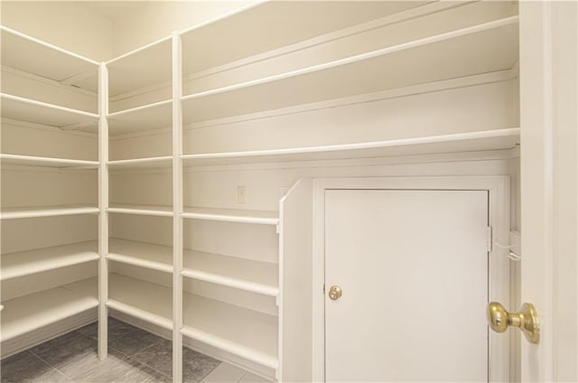 view of storage area