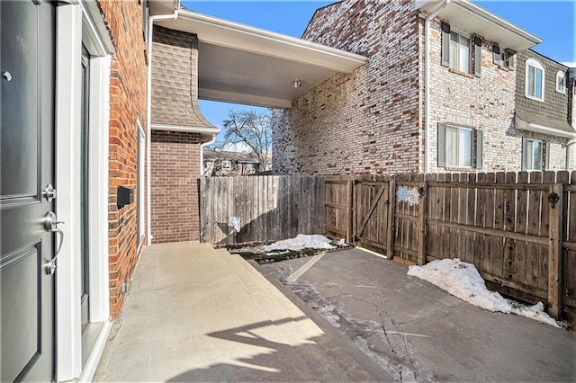 view of patio / terrace featuring a fenced backyard
