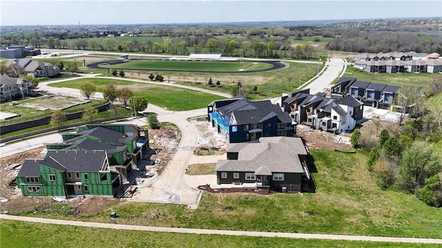 aerial view featuring a residential view