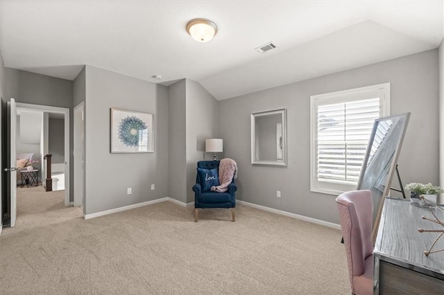 9874 Belmont Dr, Lenexa, KS 66227 - carpeted office space with baseboards and vaulted ceiling