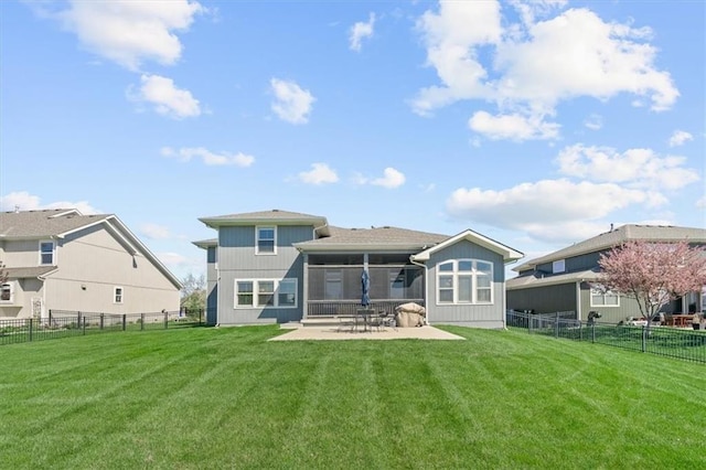 9874 Belmont Dr, Lenexa, KS 66227 - back of property with a patio area