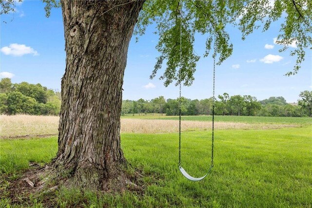 4933 SE Stubbs Rd, Tecumseh, KS 66542 - view of green lawn featuring a view of rural / pastoral area