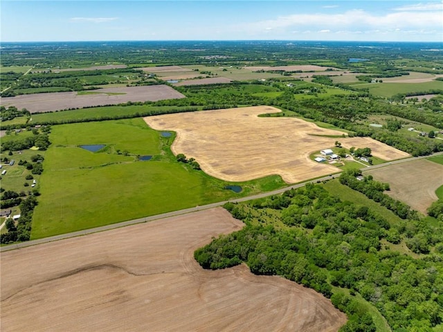 4933 SE Stubbs Rd, Tecumseh, KS 66542 - overview of rural landscape with a nearby body of water
