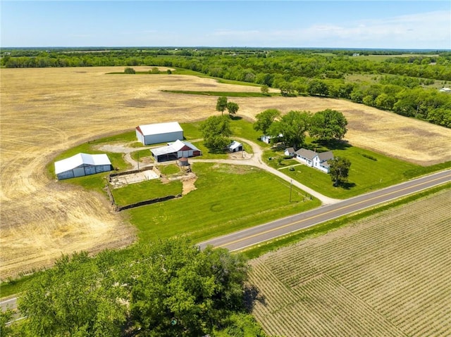 4933 SE Stubbs Rd, Tecumseh, KS 66542 - aerial view of sparsely populated area