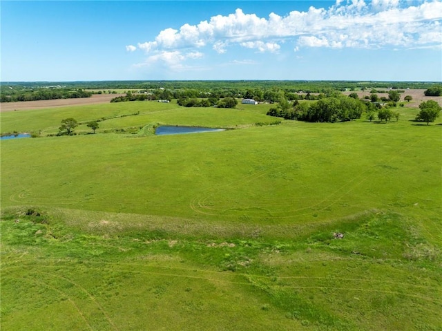 4933 SE Stubbs Rd, Tecumseh, KS 66542 - overview of rural landscape featuring a nearby body of water