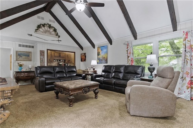 16524 Horton St, Stilwell, KS 66085 - living room with carpet floors and a ceiling fan