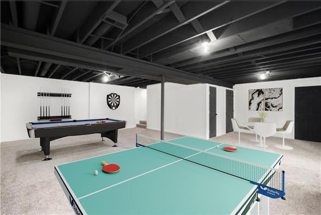 806 S Woodbine Rd, Saint Joseph, MO 64507 - playroom featuring carpet flooring and billiards