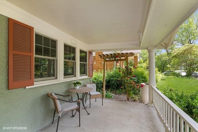 5825 Rockhill Rd, Kansas City, MO 64110 - view of covered porch