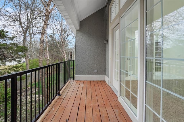 view of balcony