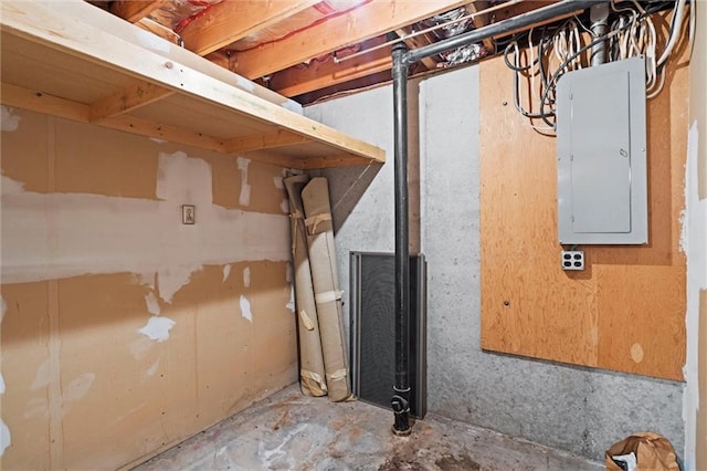 19864 211th St, Tonganoxie, KS 66086 - unfinished basement featuring electric panel