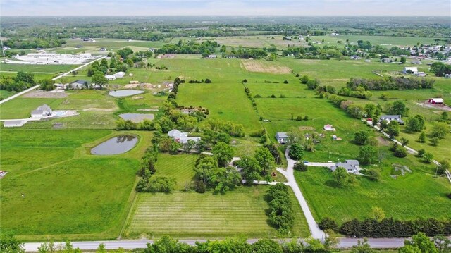 19864 211th St, Tonganoxie, KS 66086 - aerial view of property's location featuring rural landscape